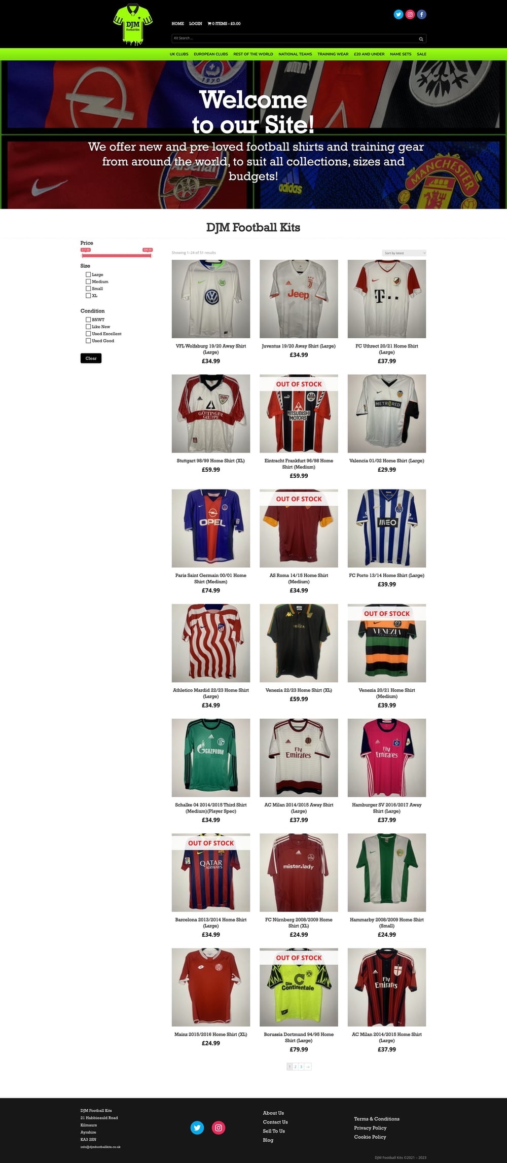 DJM Football Kits
